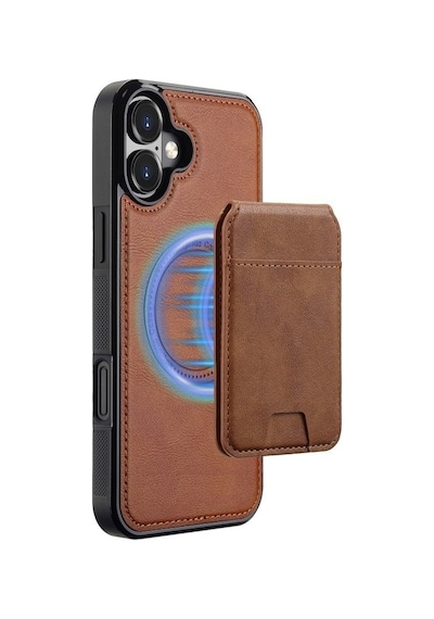 Teleplus Apple Uyumlu iPhone 17 Kılıf Capella L3 Serisi Mıknatıslı Kartlıklı 2-1 Kapak