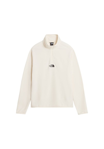 The North Face M Glacıer 1/4 Zıp - Embroıdered Logo Erkek Sweatshirt Nf0a8hrwqlı1 Beyaz