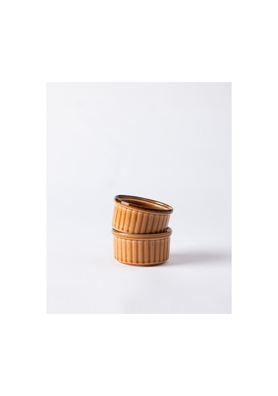 Madame Coco Kleby 2'li Natural Sufle Kabı - Turuncu - 10 Cm