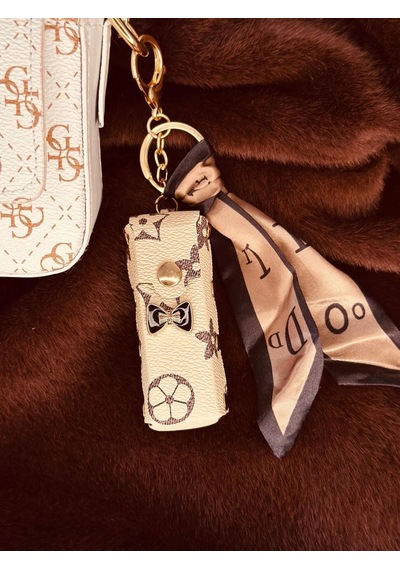 Elora Atelier Mini Çanta Rujluk Charm Ekru
