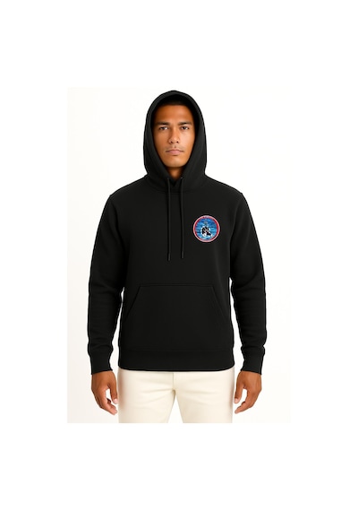 Bahriyeli Collection Kapüşonlu Tcg Fırtına P347 Cep Tasarımlı Unisex Sweatshirt Siyah