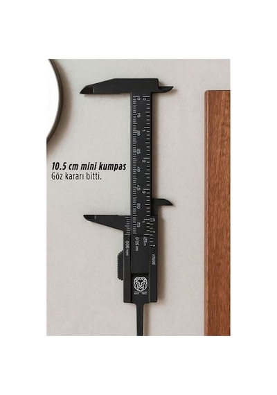 Zenvac Lorenzo Vivaldi Serisi Mini Hassas Kumpas 8 Cm Ölçüm Kompakt Cep Boy Cetvel 722906 Zenvac29