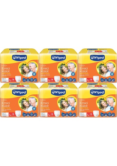 Canped Emici Külot Pants Hasta Yetişkin Bezi L - Büyük - 84 Adet L