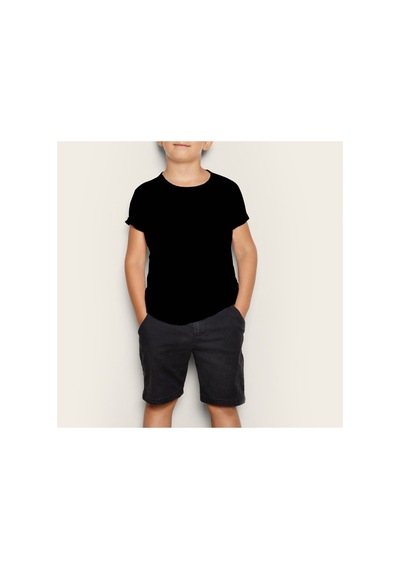 Ada Kostüm Tasarım Basic Çocuk T Shirt Siyah