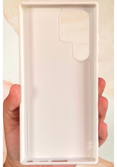 Samsung Galaxy S23 Ultra Yıldız Tozu Premium Beyaz Silikon Kılıf