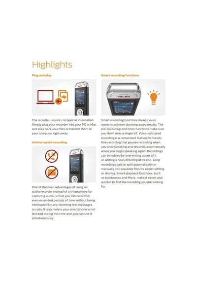 Philips Uyumlu Dvt2110 Ses Tracer Dijital