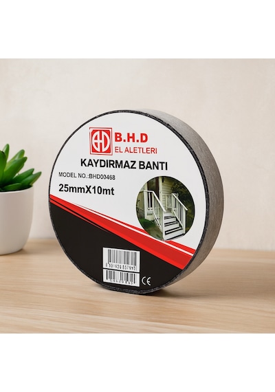 Kaydırmaz Bant 25 Mm X 10 M Siyah Standart