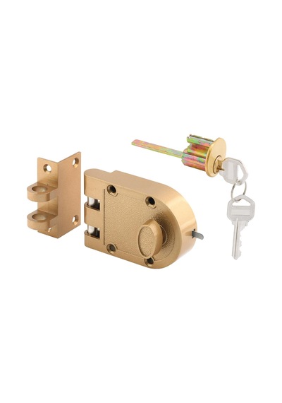 Prime-line Prime Line U9970 10cm - 0.8cm Brass Diecast Jimmy-proof Deadlock