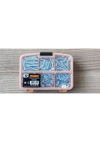 M4 Yhb Vida Somun Seti-480 Adet-metrik 4mm-boy 10-15-20-25-30 Mm