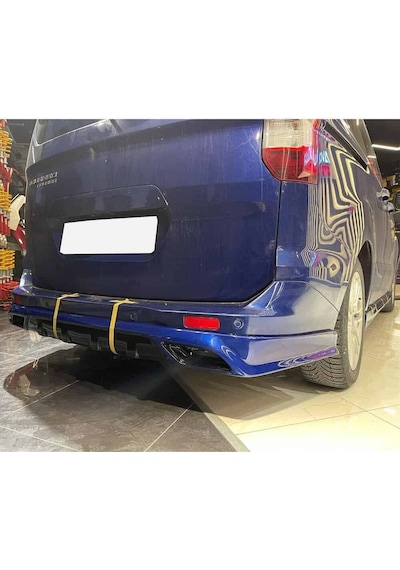 Ford Tourneo Courier Egzoz Görünümlü Arka Ek Plastik Siyah Difüzör Arka-bodykit-ek-karlık