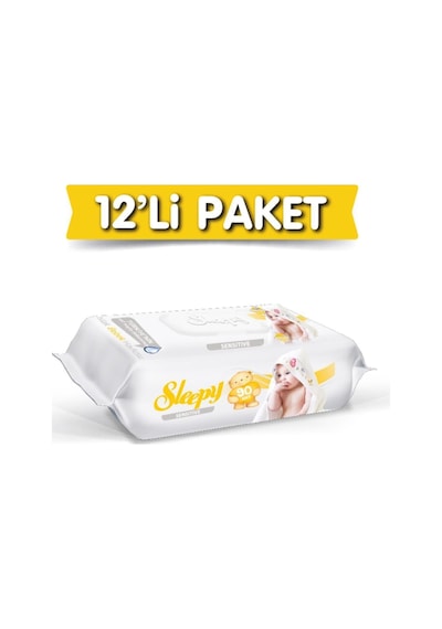 Sleepy Sensitive Islak Havlu-Mendil 90 Lı 12 Paket 1080 Kullanım