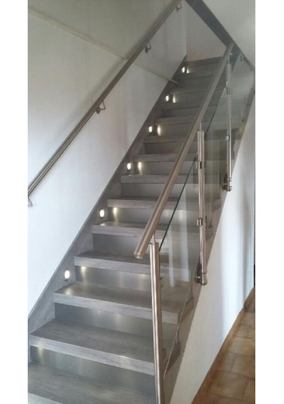 Mat Siyah Metal Kasa, 3 Watt Yuvarlak Sensörsüz Gün Işığı İç Mekan Merdiven Ve Basamak Armatürü Siyah
