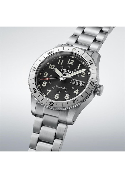 Seiko5 Sports Field Hdb006k1 Hdb006k Otomatik Erkek Kol Saati Metalik Gri