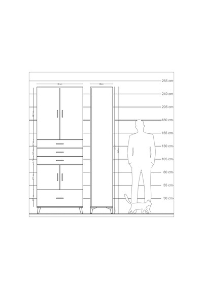 Arges Dolap 5 Raflı 4 Çekmeceli 4 Kapaklı 88x30x243 Çam-aytaşı Antrasit Arges Dolap 5 Raflı 4 Çekmeceli 4 Kapaklı 88x30x243 Çam-aytaşı Antrasit