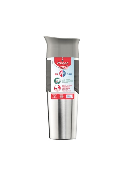 Maped Picnik Çelik Seyahat Termosu 320ml Gri 871905