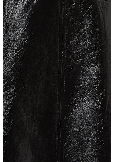 Marella Coated Twill Flared Midi Etek, Modern Ve Şık Tasarım Siyah