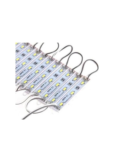 Yeşil Renk Takoz Power LED 12V 5050 SMD 3 Çip Epoxy Kaplı 10 ADET