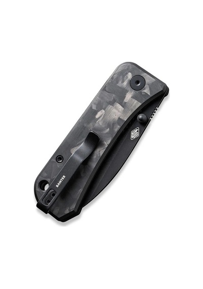We Knife Banter Marble Carbon Fiber Handle Black Stonewashed Cpm S35vn Blade Kamp Çakı Siyah