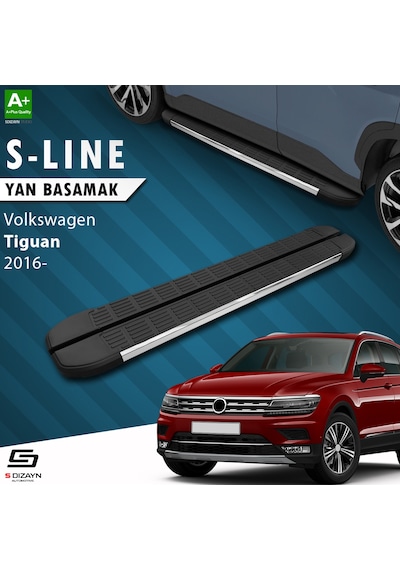 S-dizayn Vw Tiguan 2 S-line Krom Yan Basamak 173 Cm 2016 Üzeri