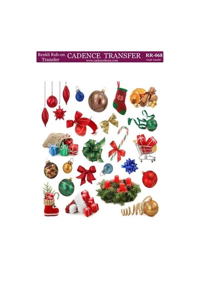 Cadence Renkli Rub-on Transfer 17x25 Cm. Rr-068