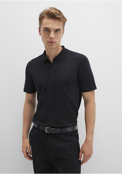 Mavi - Siyah Polo Tişört 0710249-900 Siyah