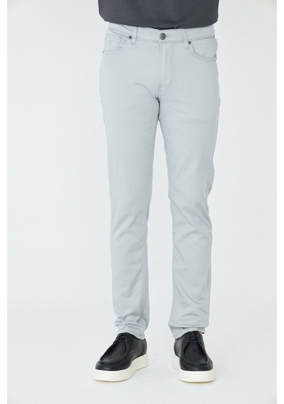 Gri Tencel Kumaş Erkek Yazlık Chino Pantolon