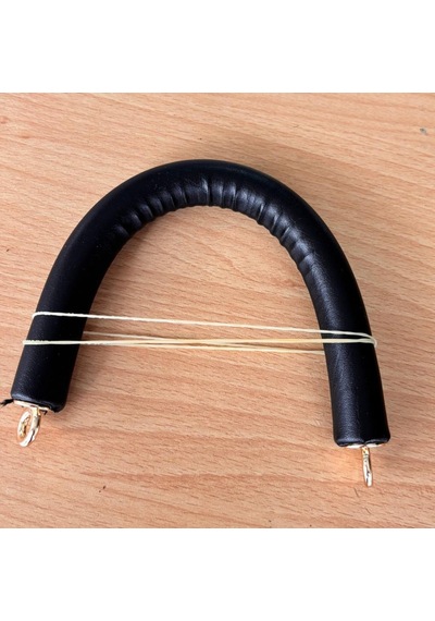 Angel Çanta Aksesuar 27 Cm Rulo Model Suni Deri Siyah Çanta Sapı Light Gold Metalli