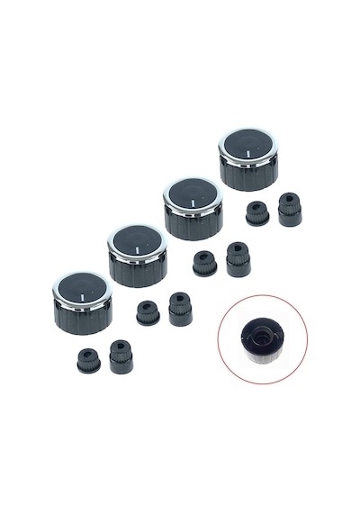 Hotpoint Ariston Uyumlu Düğme 4 Lü Takımı Ankastre Set Üstü Ocak Düğmesi - 552277640