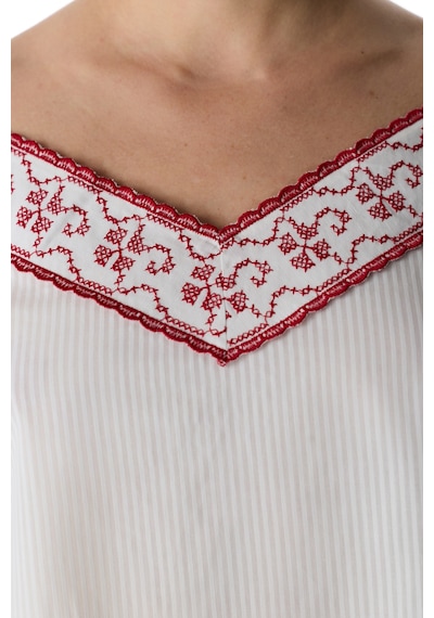 Penti Kırık Beyaz Magnifique Pamuklu Atlet Pijama Üstü