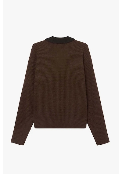 Aymer American Rag Cie Danny Polo Kazak - Relaxed Fit, %100 Akrilik, Butonlu Yaka Ve Tek Göğüs Cebi İle Haki