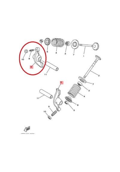 Yamaha Crypton T110 C8 Or.  Piyano 4S9-E2151-00 556900094