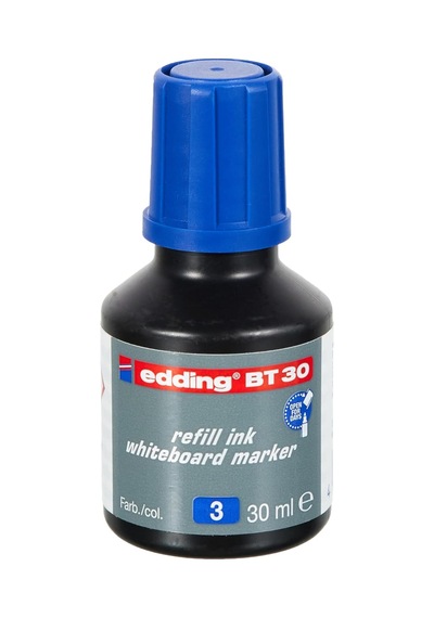 Edding Bt 30 Beyaz Yazı Tahtası Kalemi Yedek Mürekkebi - Mavi - 30ml Genel