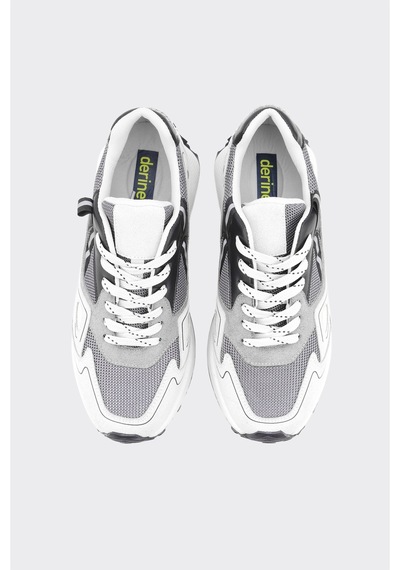 Derinet Yüksek Taban Kadın Sneaker Beyaz Laci Beyaz Laci