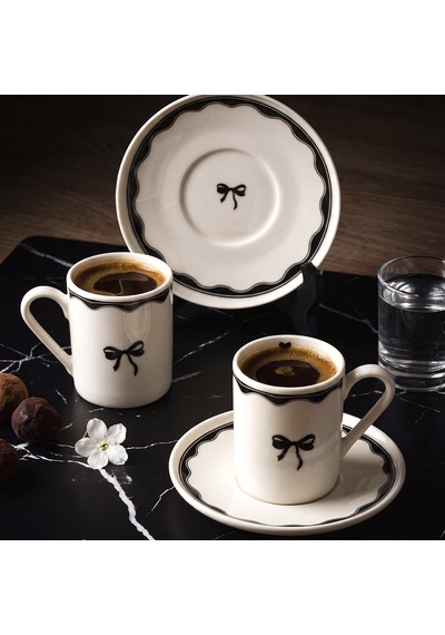 Aryıldız Lina 4 Parça 2 Kişilik Fincan Takımı 90 Ml Çok Renkli