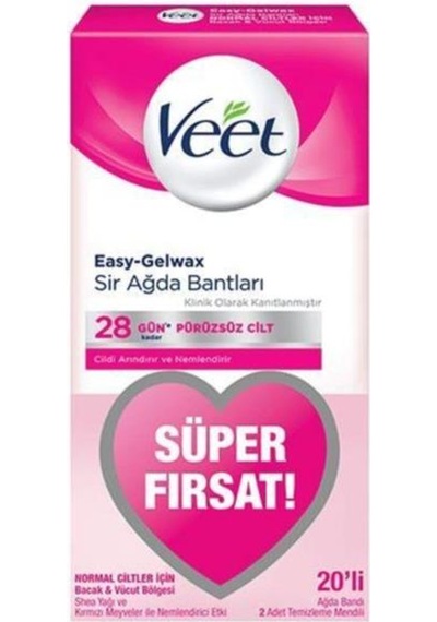 Veet Tüy Dökücü Sir Ağda Bandı Süper Fırsat 20'li