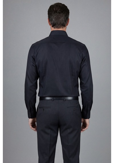 Bisse Regular Fit Klasik Yaka Siyah Cepsiz Erkek Gömlek Gmkls4kc242042 D99
