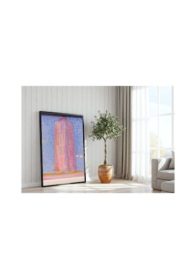 Mondrian Westkapelle'deki Deniz Feneri Çerçevesiz Poster 21x30 Cm A4 Tablo Modern Sanat Duvar Dekoru