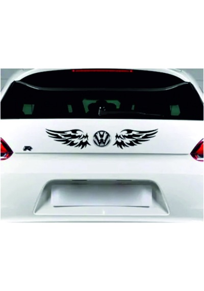 Kanat Oto Sticker 2 Adet Siyah 8 18 Cm