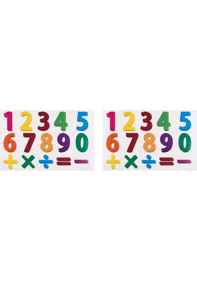 Duvar Süsü Sticker 2 Adet Rakamlı Desen Pvc 48x33x0,5cm