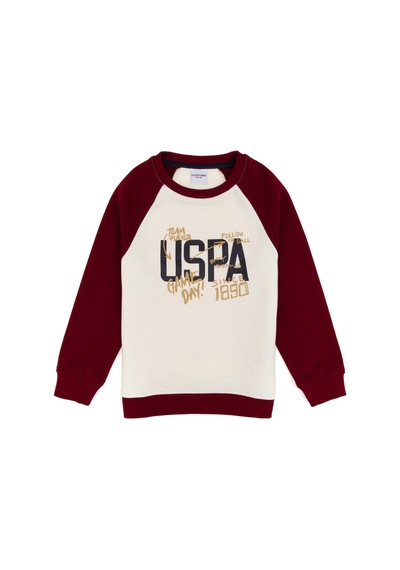 U.s. Polo Assn. Erkek Çocuk Bordo Sweatshirt 50316542-vr014 Bordo