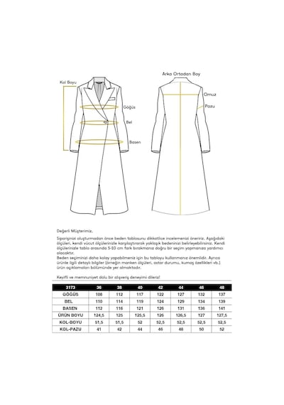 Olcay Oversize Düşük Kol Kruvaze Kaban Latte 3173 Krem