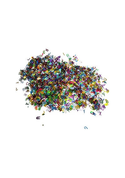 Karışık Glitter Harf Epoksi Reçine Harfleri 5 Gram Metalik Karış