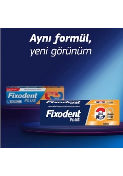 Fixodent Plus Tam Ve Kısmi Protezler İçin Yapıştırıcı Krem 40g Tüp