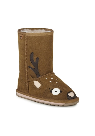 Emu Australia Leather Deer Walker Girl's Boot Kız Çocuk Koyun Derisi Koyun Kürkü Bot Kahverengi Kahverengi Emu Australia Leather Deer Walker Girl's Boot Kız Çocuk Koyun Derisi Koyun Kürkü Bot Kahverengi Kahverengi
