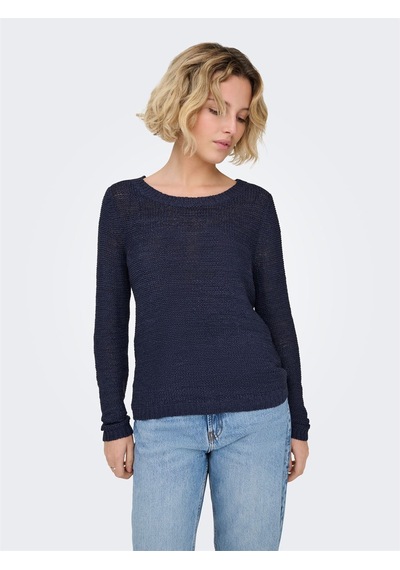 Only Onlgeena Xo L/s Pullover Knt Noos Kadın Blue Uk Gömlek - 15113356 Mavi