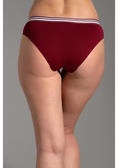 Newbra Kadın Penye Slip Külot - Bordo