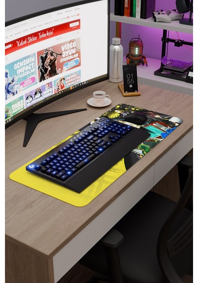 Persona 4 Kaymaz Dikişli Kauçuk Oyuncu Mousepad V1 - 70x30 Xl Gaming Mouse Pad Fare Altlığı