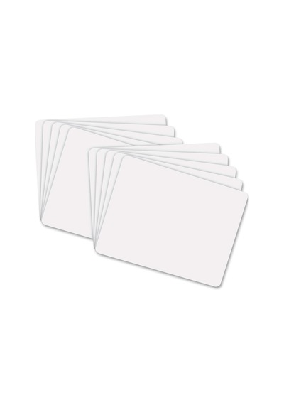Pacon Whiteboard, 1-sided, Plain, 9" X 12", 10 Boards