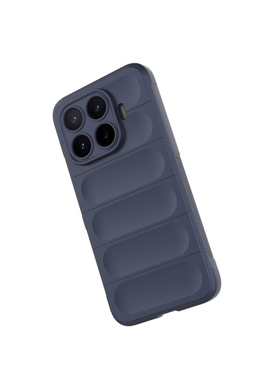 Xiaomi 17t Pro Kılıf Kamera Korumalı Esnek Silikon Parmak Şeritli Pazarplus Lacivert