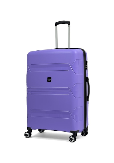 Reymond Luggage Lucas Polipropilen Kırılmaz Valiz, Büyük Boy Mor